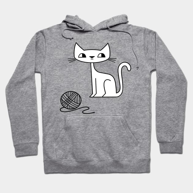 Cat. Yarn. Mischief. Hoodie by Andy McNally